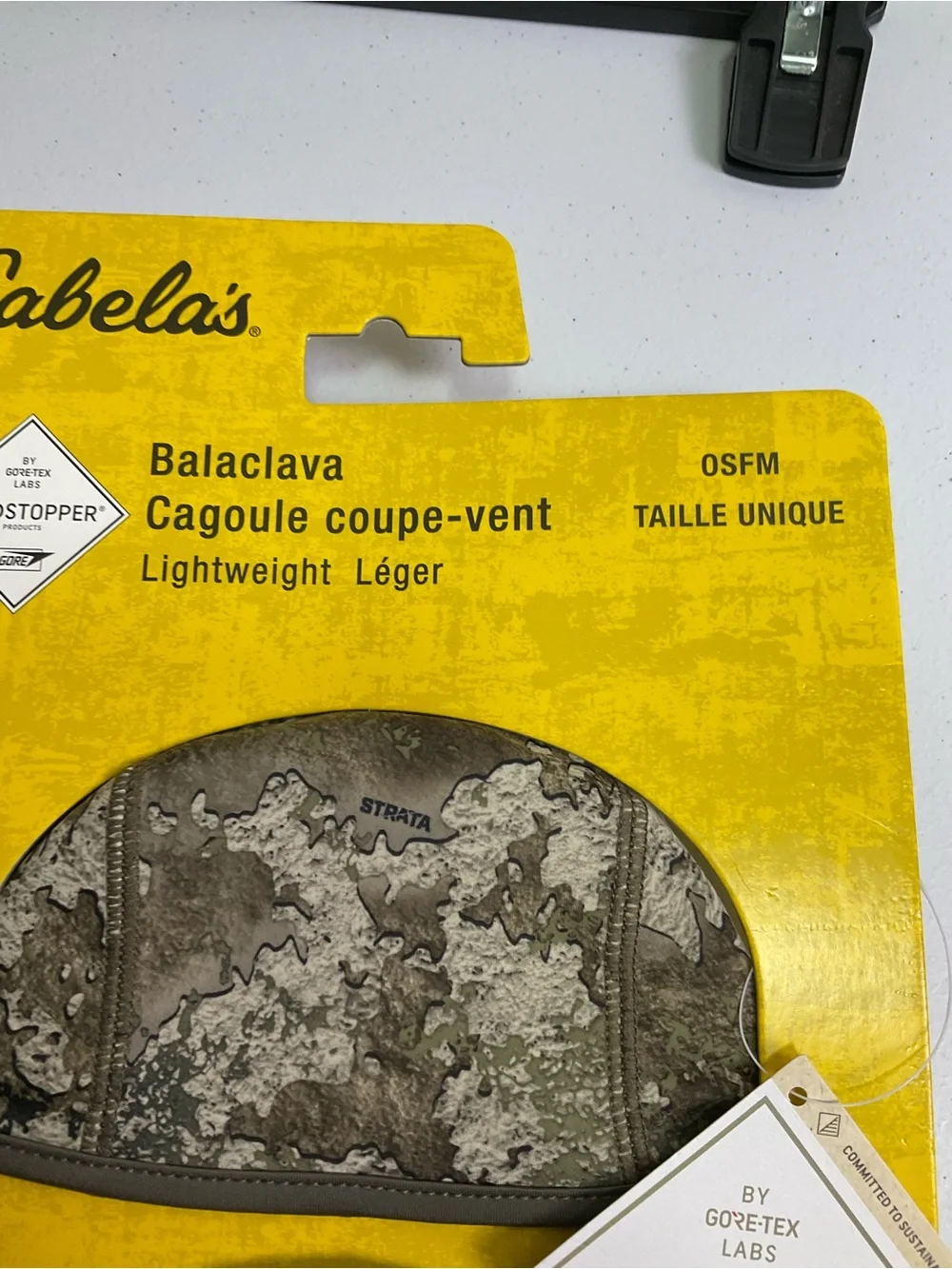 Cabela's Men's Windstopper Balaclava in Brown Green Camouflage